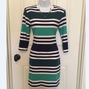 French Connection Bodycon Dress 8 S Nautical Navy